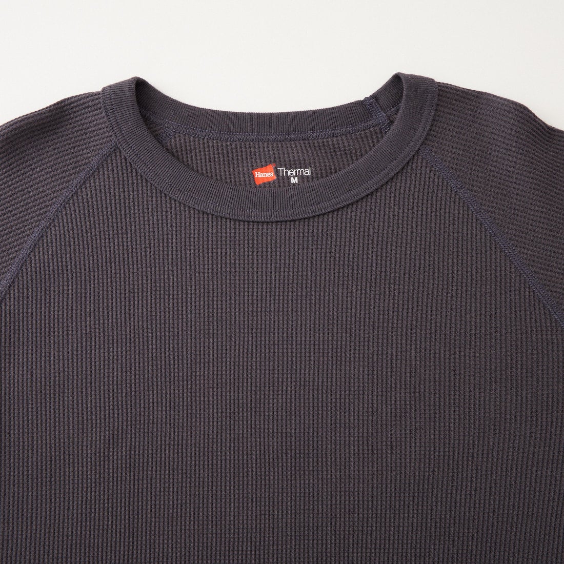 Hanes [ヘインズ] サーマル クルーネックロングスリーブカットソー [HW4-E101] 050 M.GRAY