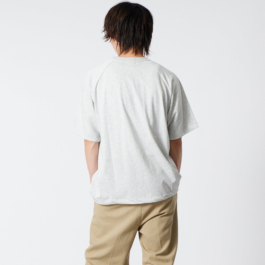 Jeans Factory Clothes [ジーンズファクトリークローズ] ドットエアリードローコードTシャツ [AK262133] ASH