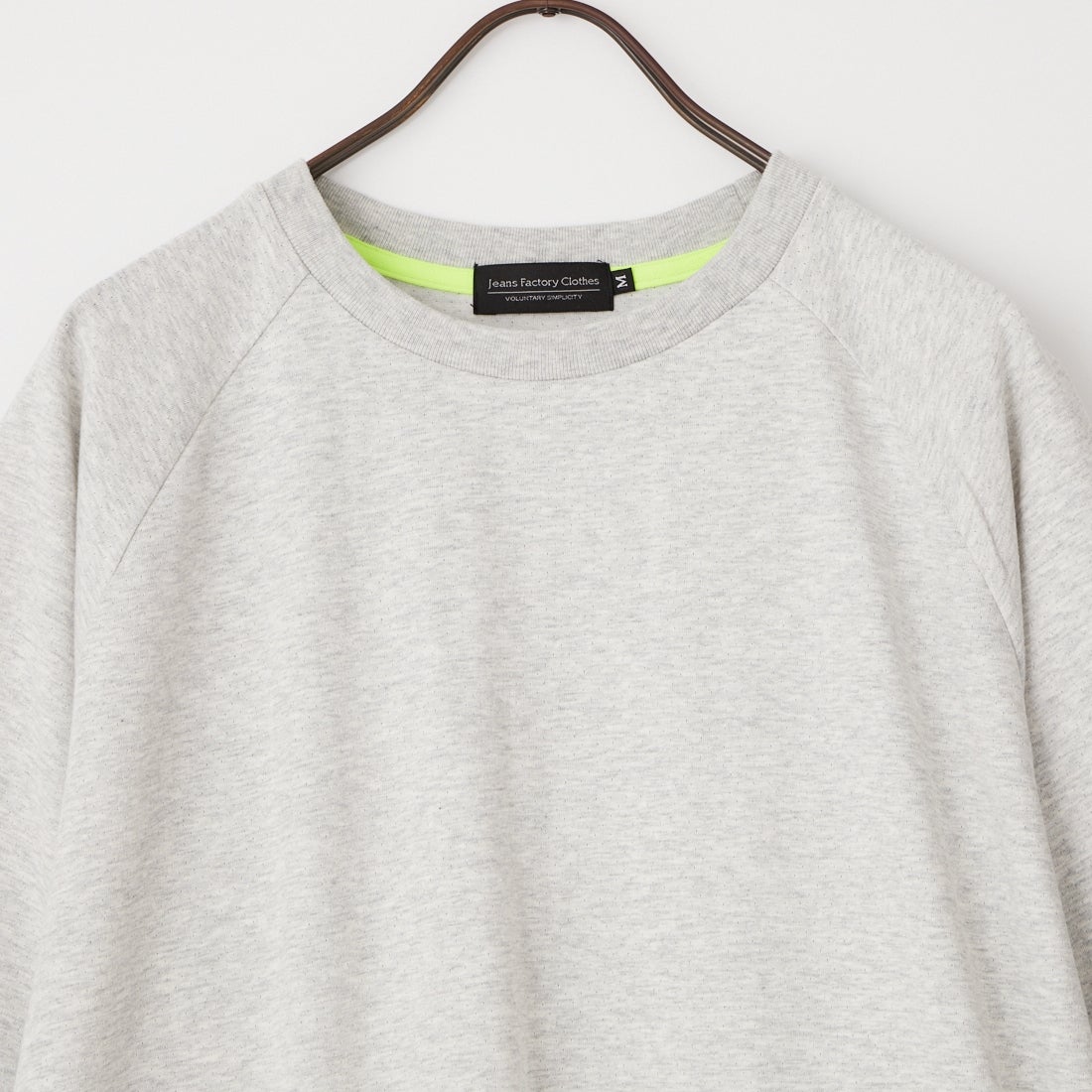 Jeans Factory Clothes [ジーンズファクトリークローズ] ドットエアリードローコードTシャツ [AK262133] ASH