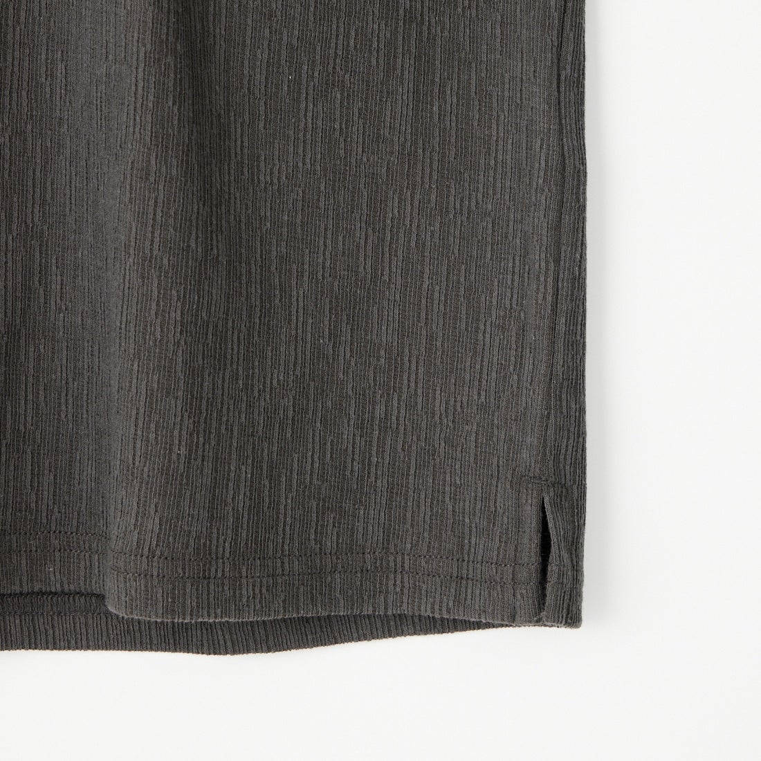 Jeans Factory Clothes [ジーンズファクトリークローズ] 楊柳バインダークルーネックTシャツ [AK262135] I.BLK