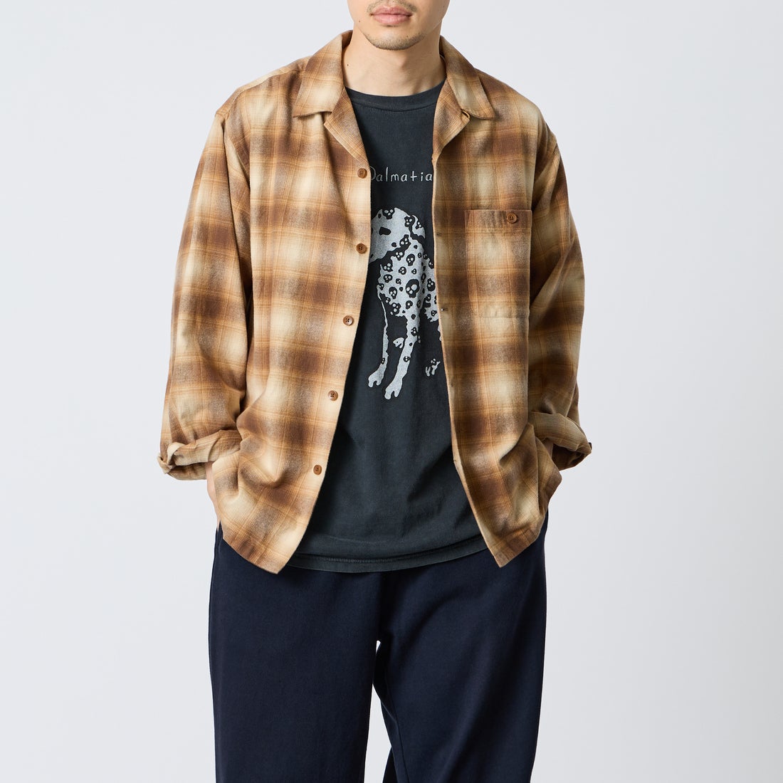 BEIGE/ECRU&&モデル身長：168cm 着用サイズ：M&&