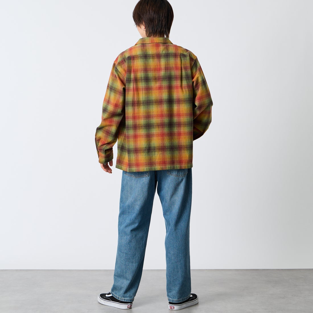 PENDLETON [ペンドルトン] 別注 シングルポケット オンブレチェックシャツ [6475-5215-JF] FOREST/RUS &&モデル身長：177cm 着用サイズ：L&&