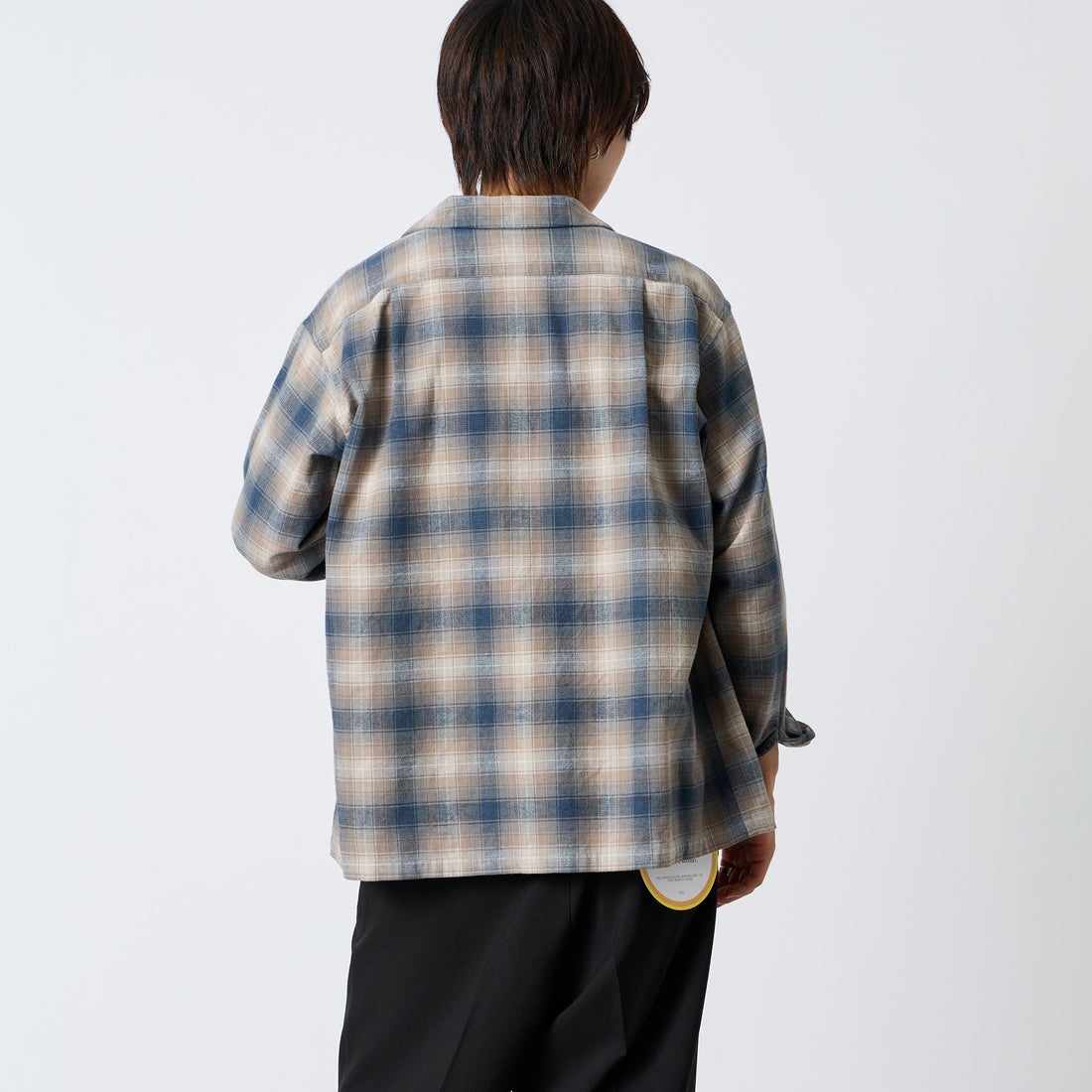 PENDLETON [ペンドルトン] 別注 シングルポケット オンブレチェックシャツ [6475-5215-JF] NAVY/GREIG &&モデル身長：177cm 着用サイズ：L&&