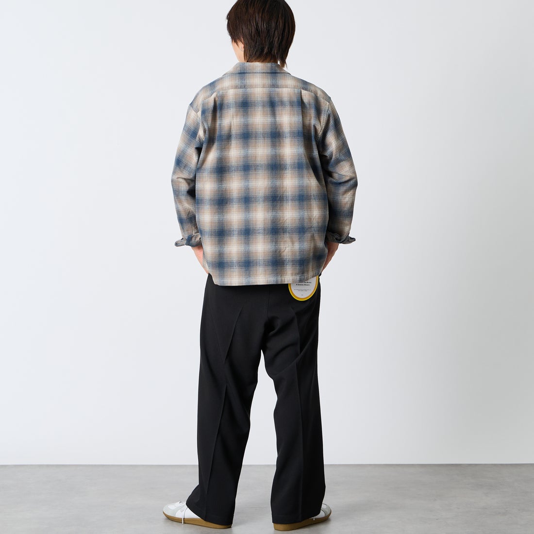 PENDLETON [ペンドルトン] 別注 シングルポケット オンブレチェックシャツ [6475-5215-JF] NAVY/GREIG &&モデル身長：177cm 着用サイズ：L&&