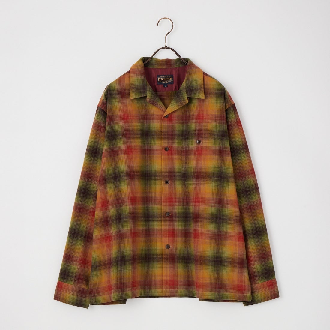 PENDLETON [ペンドルトン] 別注 シングルポケット オンブレチェックシャツ [6475-5215-JF] BEIGE/ECRU