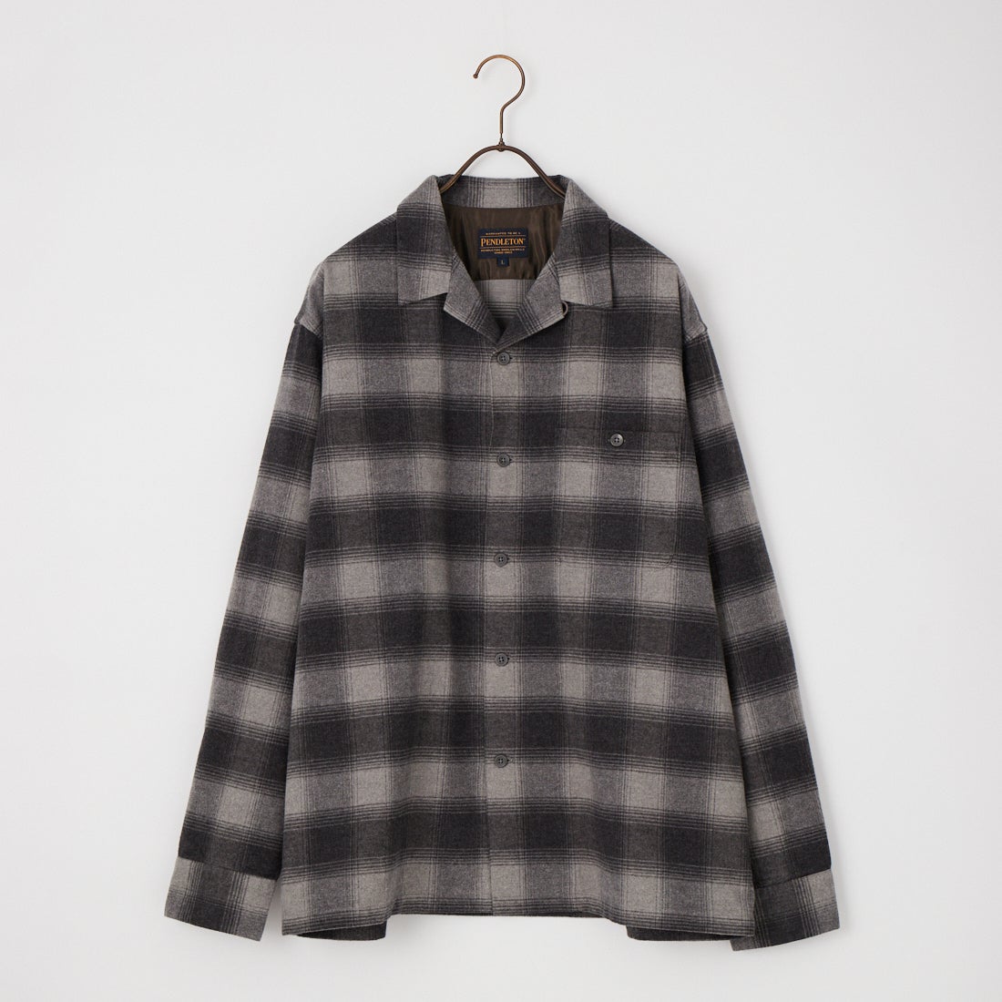 PENDLETON [ペンドルトン] 別注 シングルポケット オンブレチェックシャツ [6475-5215-JF] NAVY/GREIG