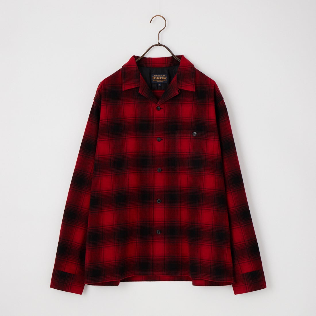 PENDLETON [ペンドルトン] 別注 シングルポケット オンブレチェックシャツ [6475-5215-JF] RED/BLACK