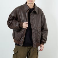 BROWN&&モデル身長：168cm 着用サイズ：L&&