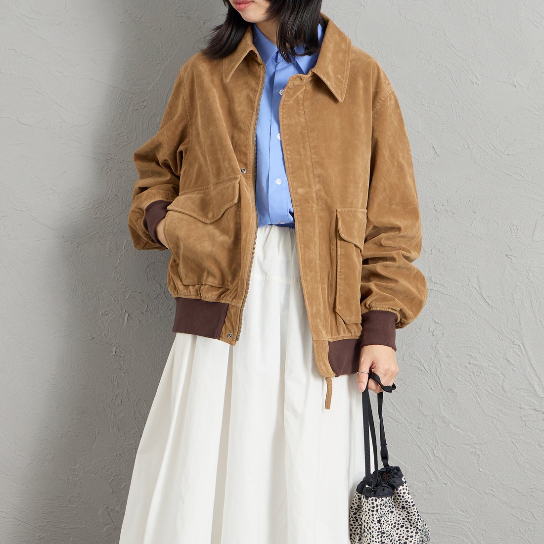 BEG SUEDE&&モデル身長：162cm 着用サイズ：S&&