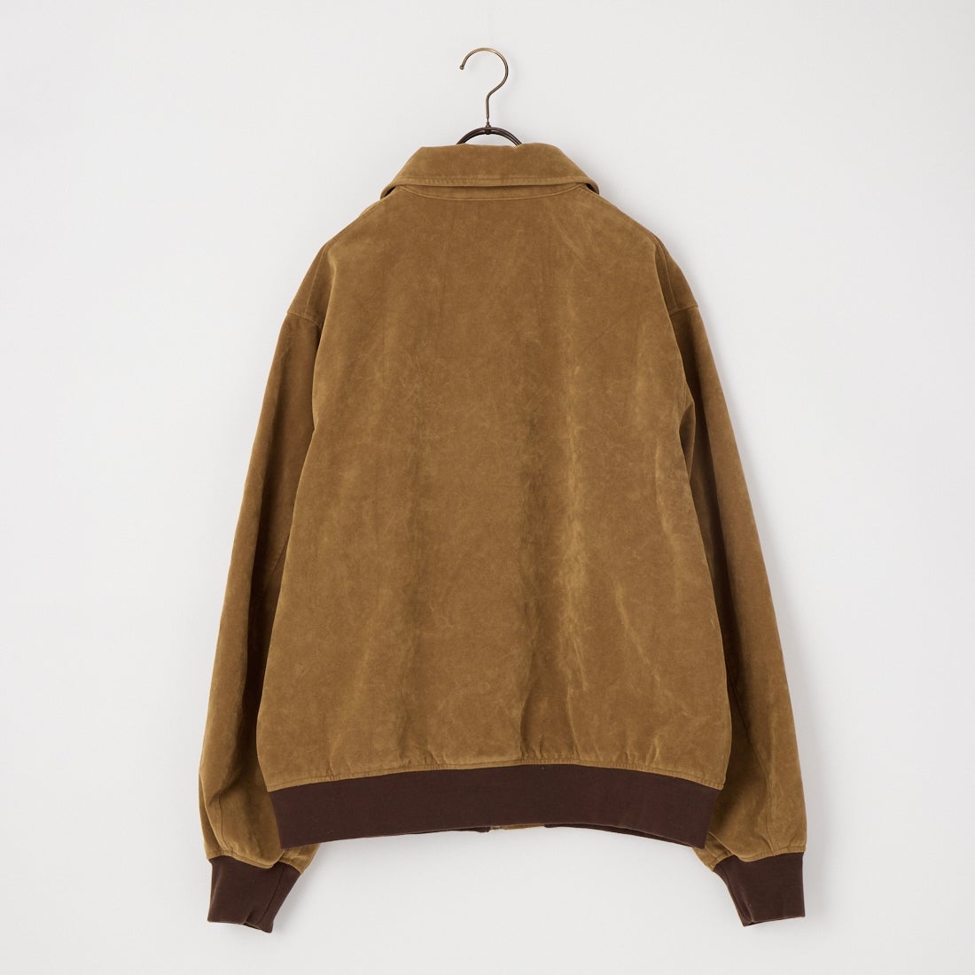ARMY TWILL SANFORIZED [アーミーツイル サンフォライズド] 別注 ヴィーガンレザー A-2フライトジャケット [AM-2654502-INT-JF] BEG SUEDE