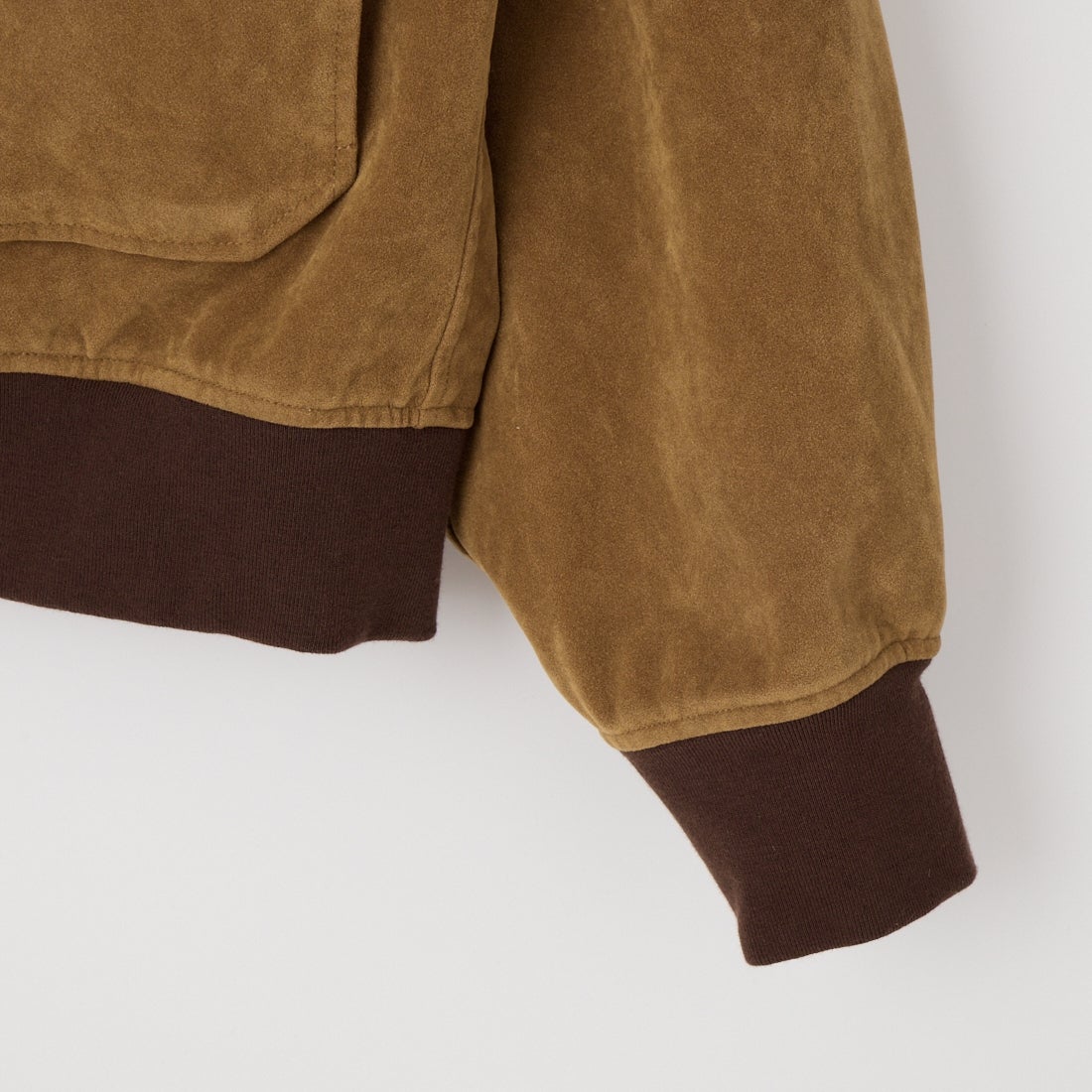 ARMY TWILL SANFORIZED [アーミーツイル サンフォライズド] 別注 ヴィーガンレザー A-2フライトジャケット [AM-2654502-INT-JF] BEG SUEDE