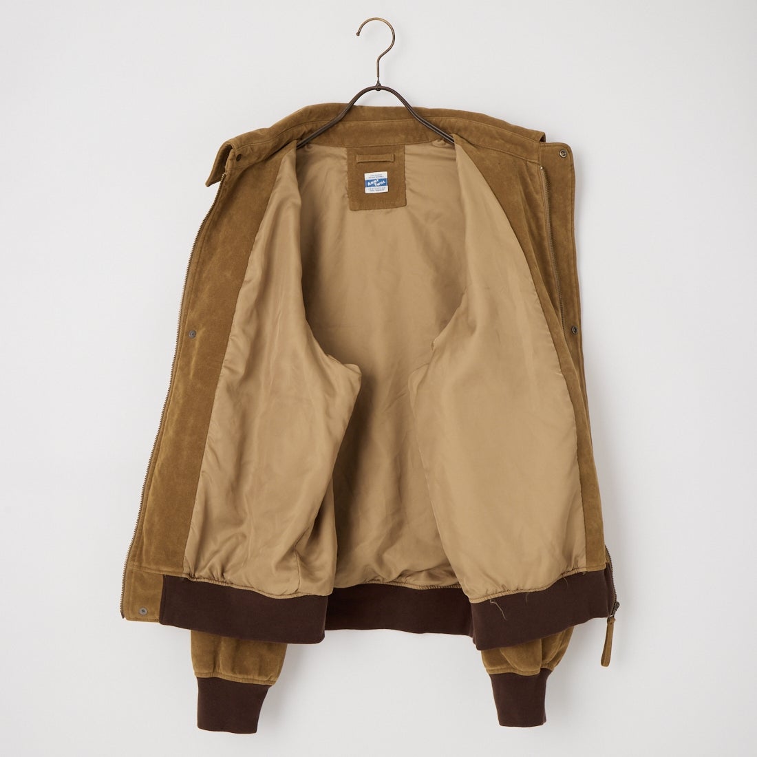 ARMY TWILL SANFORIZED [アーミーツイル サンフォライズド] 別注 ヴィーガンレザー A-2フライトジャケット [AM-2654502-INT-JF] BEG SUEDE