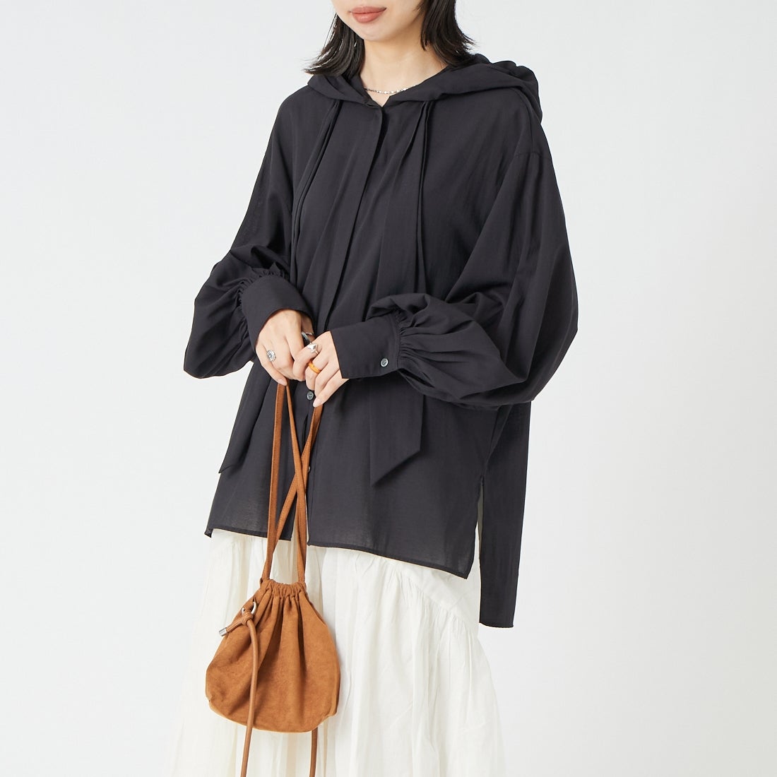 ﾌﾞﾗｯｸ&&モデル身長：162cm 着用サイズ：2&&