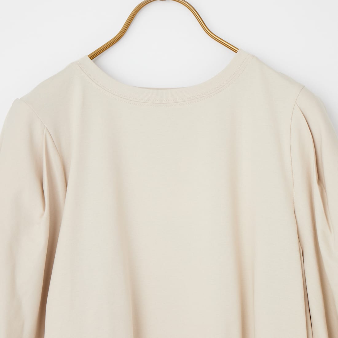 Jf Ready Made [ジェイエフレディメイド] 袖タック7分袖シルケットTシャツ [3204106] 810 ﾗｲﾄｸﾞﾚ