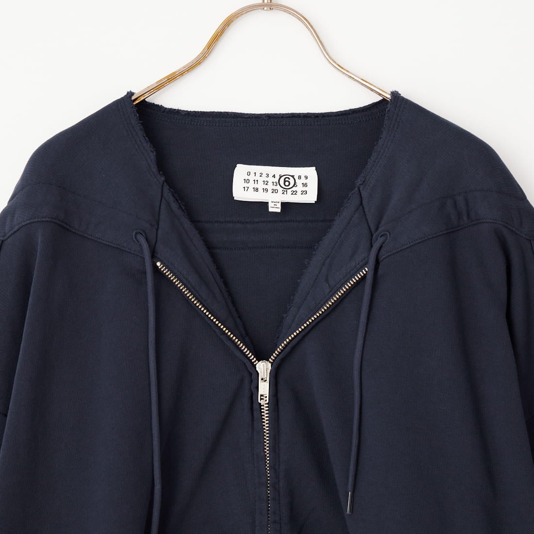 MM6 Maison Margiela [エムエムシックス メゾン マルジェラ] ジップフロントスウェットシャツ [S52HG0045-M25025] 524 B.NVY
