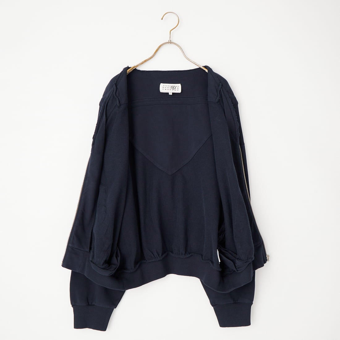MM6 Maison Margiela [エムエムシックス メゾン マルジェラ] ジップフロントスウェットシャツ [S52HG0045-M25025] 524 B.NVY
