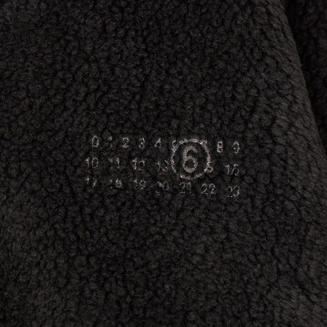 MM6 Maison Margiela [エムエムシックス メゾン マルジェラ] リバーシブルテディ フリーススウェットシャツ [SH0GU0043-M36010] 900 BLACK
