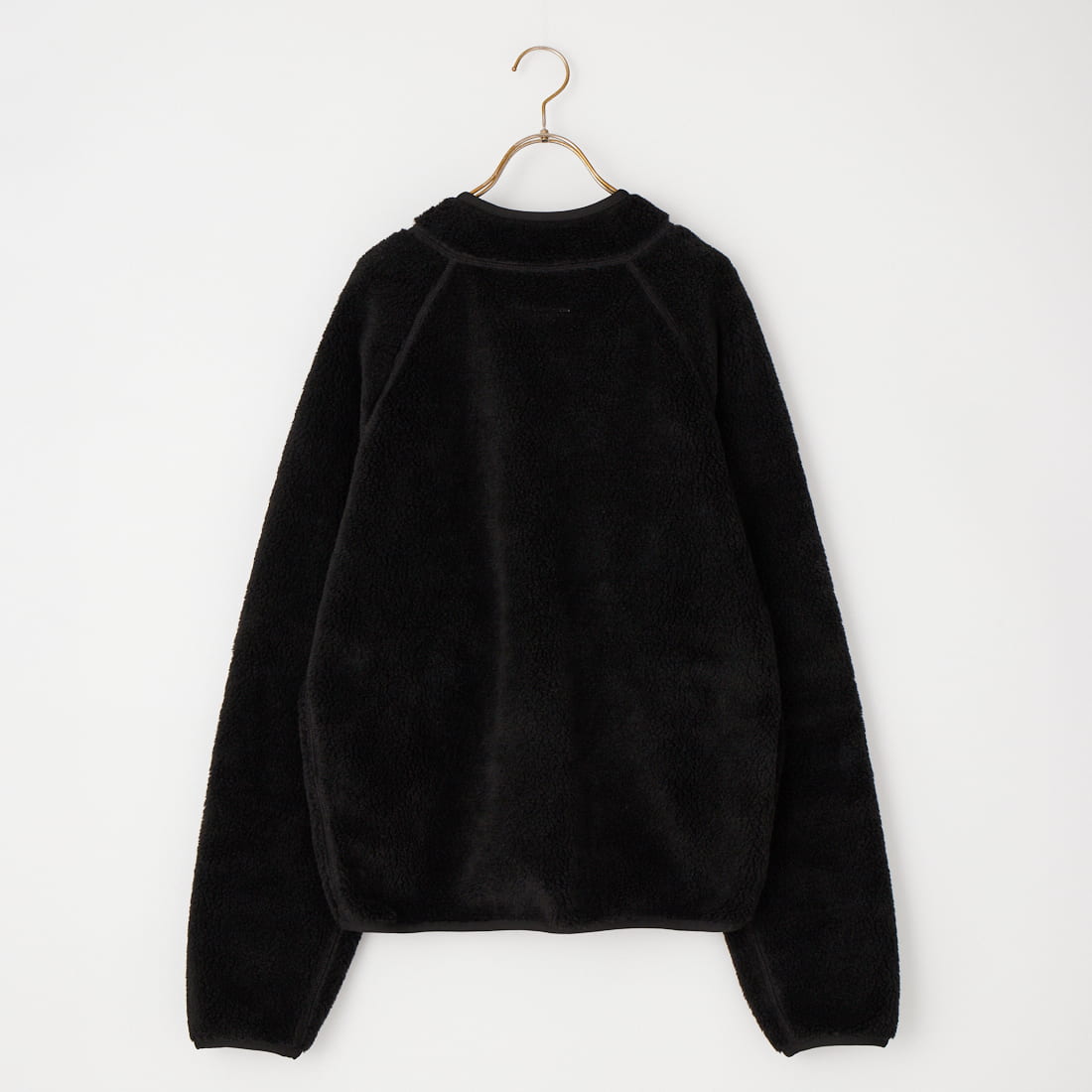 MM6 Maison Margiela [エムエムシックス メゾン マルジェラ] リバーシブルテディ フリーススウェットシャツ [SH0GU0043-M36010] 900 BLACK