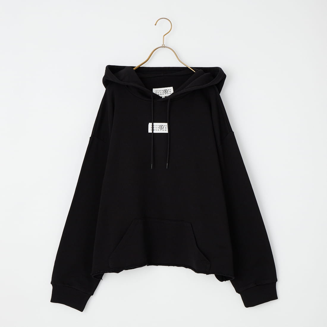 MM6 Maison Margiela [エムエムシックス メゾン マルジェラ] コットンスウェットフーディ [S52GU0235-M25025] 900 BLACK