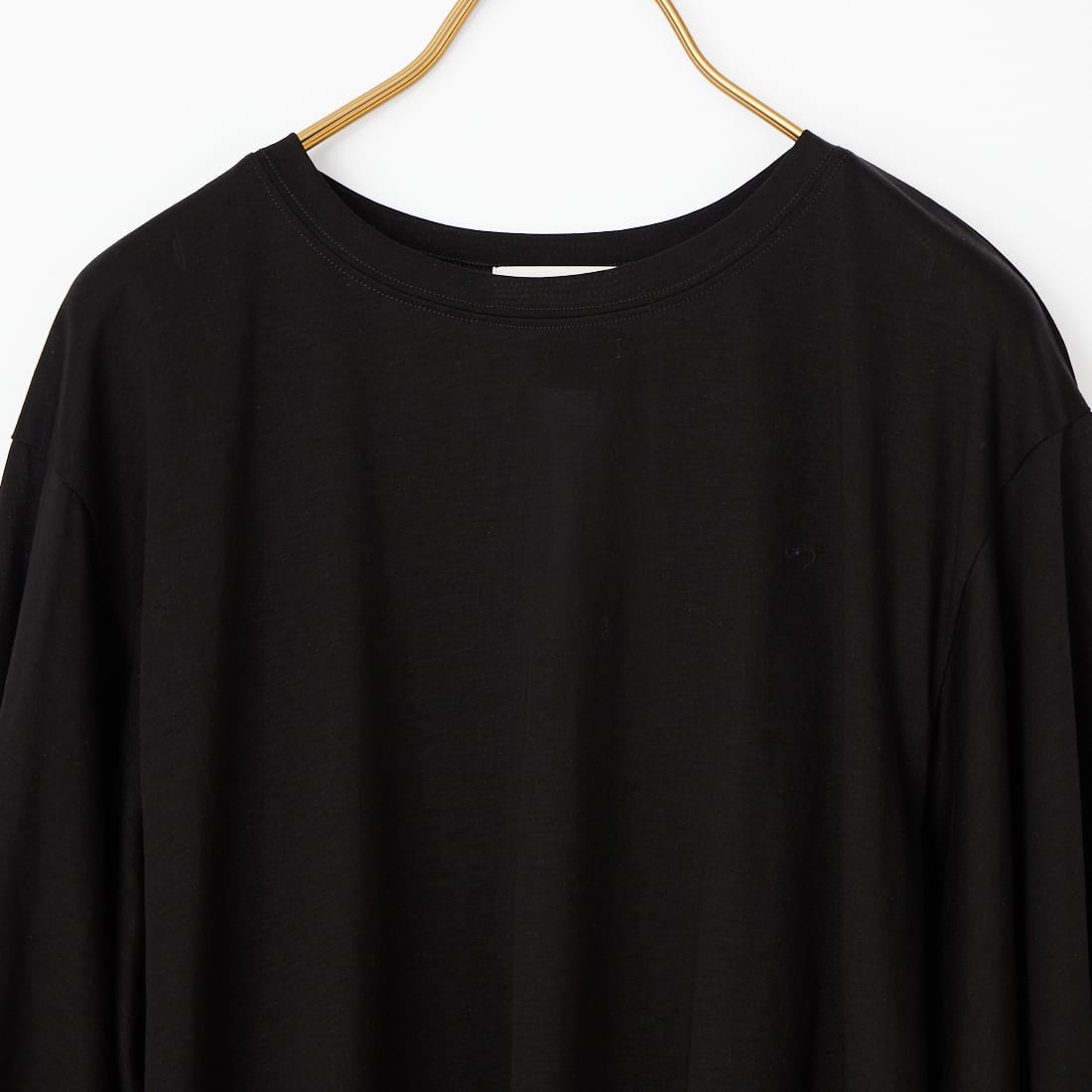 Jf Ready Made [ジェイエフレディメイド] ランタンスリーブシルケットTシャツ [3204108] 801 ﾌﾞﾗｯｸ