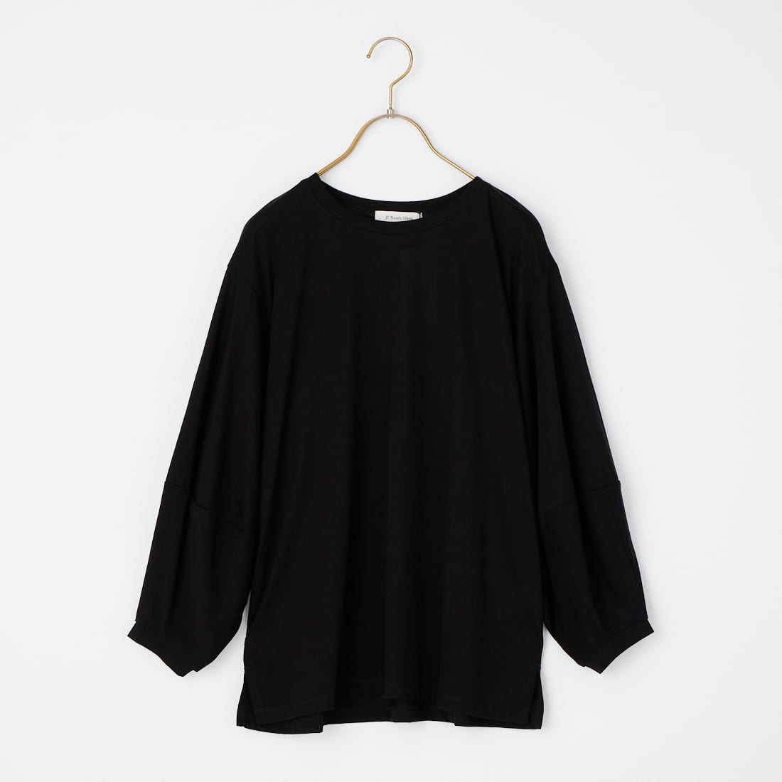 Jf Ready Made [ジェイエフレディメイド] ランタンスリーブシルケットTシャツ [3204108] 801 ﾌﾞﾗｯｸ