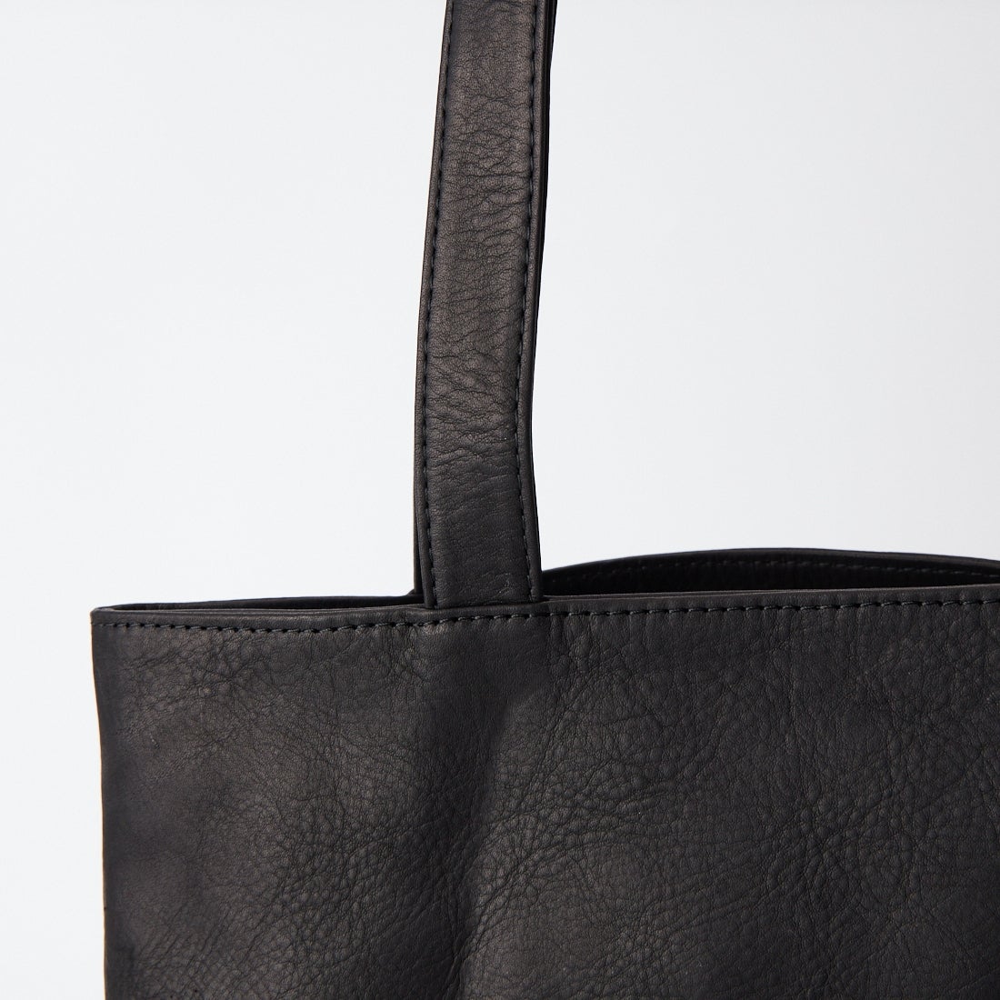 MR.OLIVE E.O.I [ミスターオリーブ] インパーマレザー ガセットポケット トートバッグ [ME651] BLACK