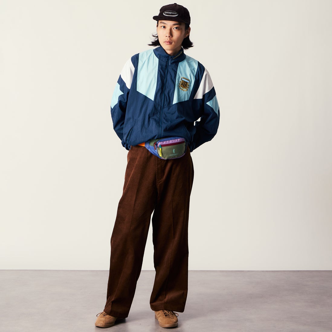 Dickies [ディッキーズ] 別注 コーデュロイグランパパンツ [263M401IN01-JF] BROWN &&モデル身長：175cm 着用サイズ：L&&
