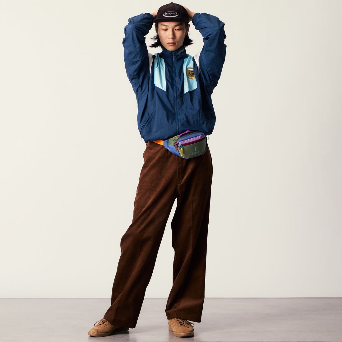Dickies [ディッキーズ] 別注 コーデュロイグランパパンツ [263M401IN01-JF] BROWN &&モデル身長：175cm 着用サイズ：L&&