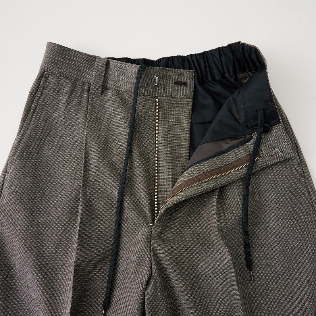 Noir Fabrik [ヌワールファブリック] オーバルワイドスラックス [NF-263-060] BROWN