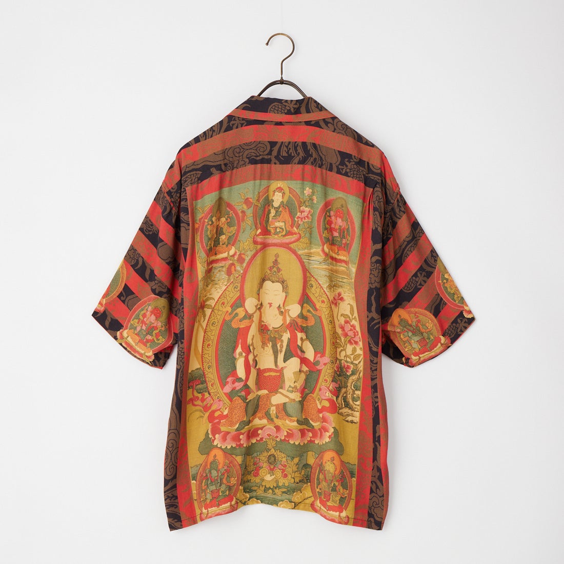 GOLD [ゴールド] マンダラアロハシャツ [GL39652] 165 RED