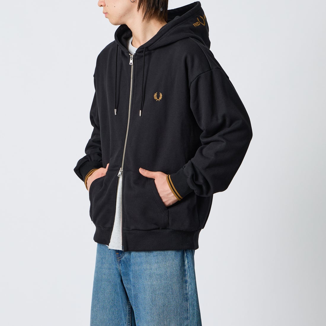 BLACK/DARK&&モデル身長：177cm 着用サイズ：L&&