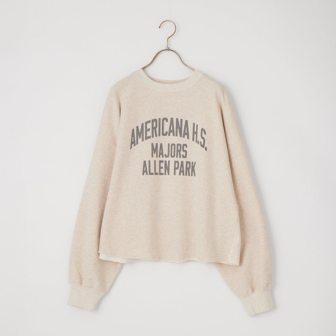 Americana × JEANS FACTORY [アメリカーナ × ジーンズファクトリー] 別注 カレッジロゴプリント カットオフスウェット [ASO-899-1-JF] ｵｰﾄﾐｰﾙ