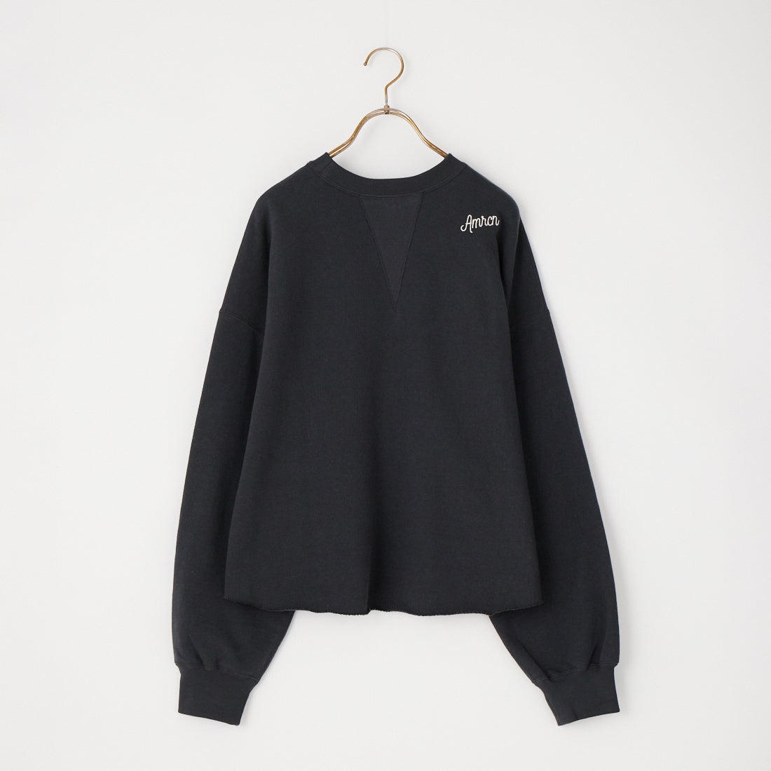 Americana × JEANS FACTORY [アメリカーナ × ジーンズファクトリー] 別注 カレッジロゴプリント カットオフスウェット [ASO-899-1-JF] ｽﾐｸﾛ