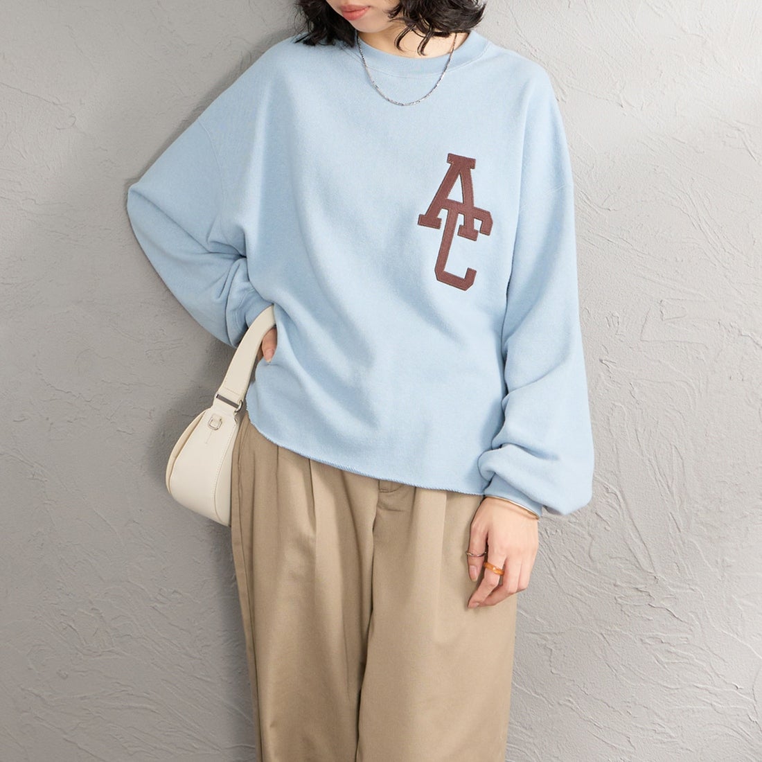 ﾌﾞﾙｰｸﾞﾚｰ&&モデル身長：162cm 着用サイズ：ONE SIZE&&