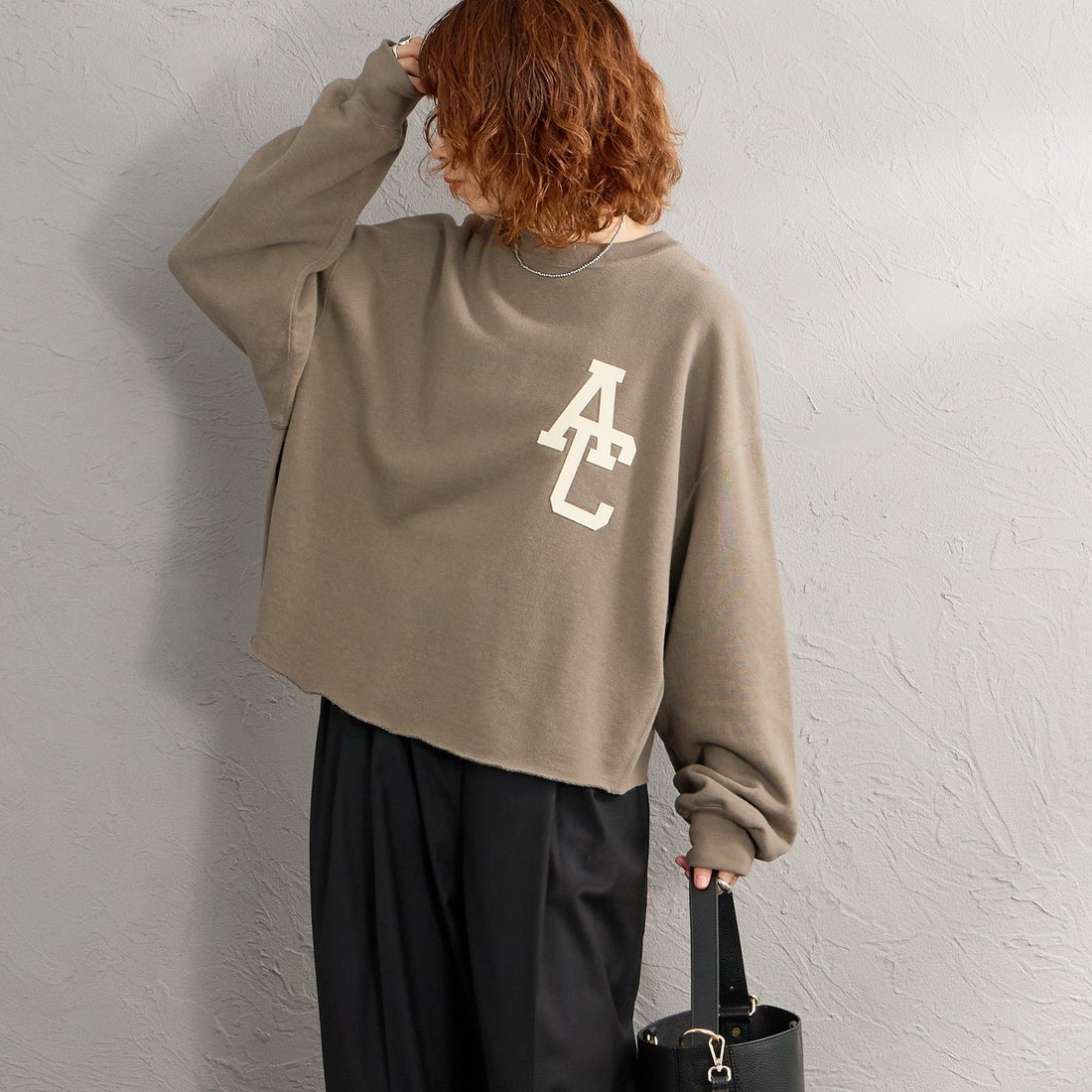 ｸﾞﾚｰﾌﾞﾗｳﾝ&&モデル身長：158cm 着用サイズ：ONE SIZE&&
