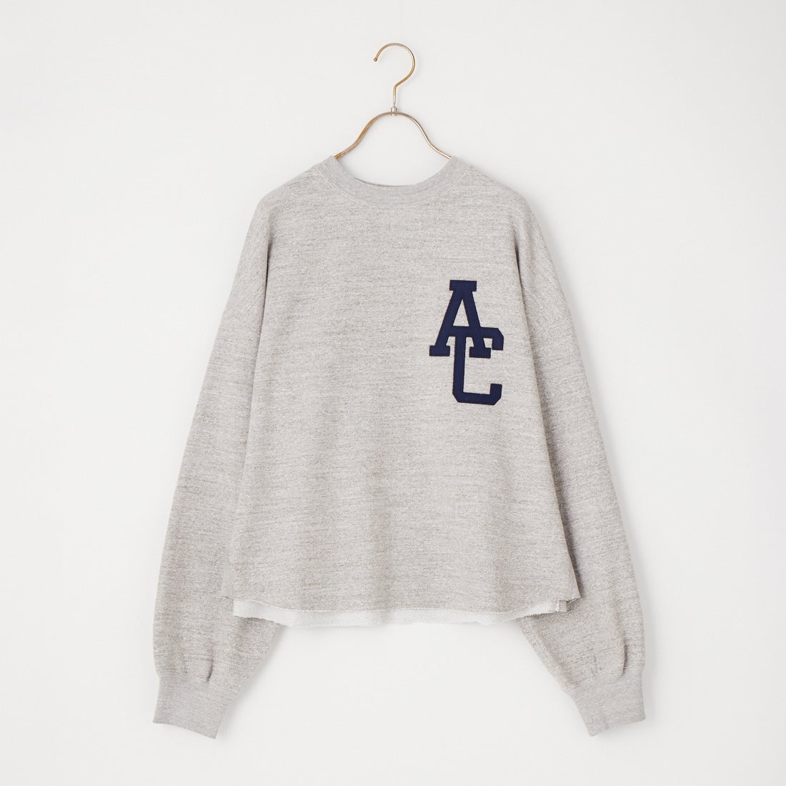 Americana × JEANS FACTORY [アメリカーナ × ジーンズファクトリー] 別注 AC ワッペン カットオフスウェット [ASO-899-2-JF] ﾓｸｸﾞﾚｰ