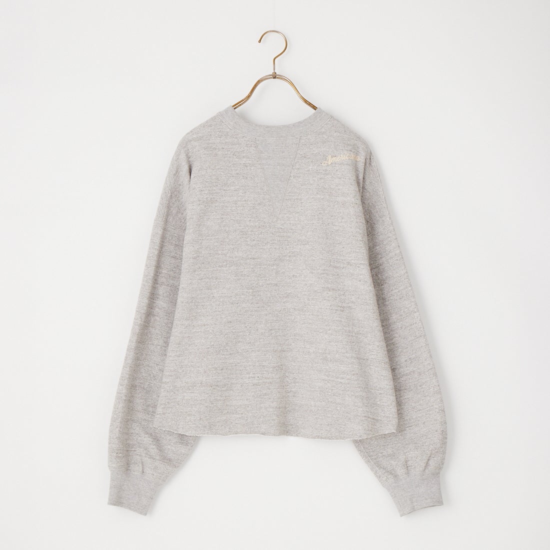 Americana × JEANS FACTORY [アメリカーナ × ジーンズファクトリー] 別注 AC ワッペン カットオフスウェット [ASO-899-2-JF] ﾓｸｸﾞﾚｰ