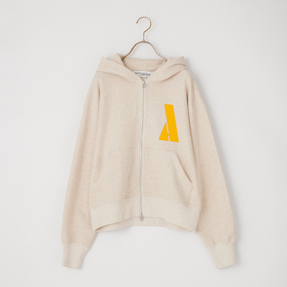 Americana × JEANS FACTORY [アメリカーナ × ジーンズファクトリー] 別注 AMRCN バックプリント ジップフードパーカー [ASO-900-JF] ｵｰﾄﾐｰﾙ