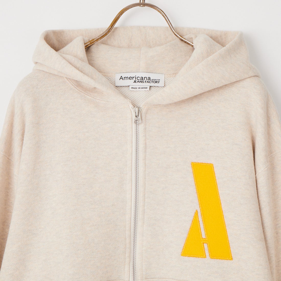 Americana × JEANS FACTORY [アメリカーナ × ジーンズファクトリー] 別注 AMRCN バックプリント ジップフードパーカー [ASO-900-JF] ｵｰﾄﾐｰﾙ