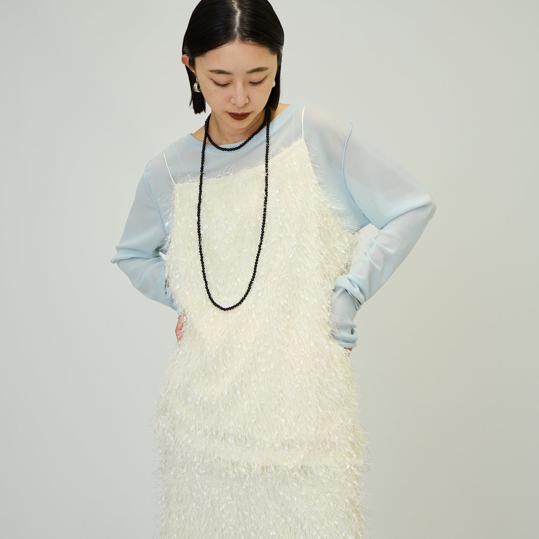02 OFF&&モデル身長：150cm 着用サイズ：F&&