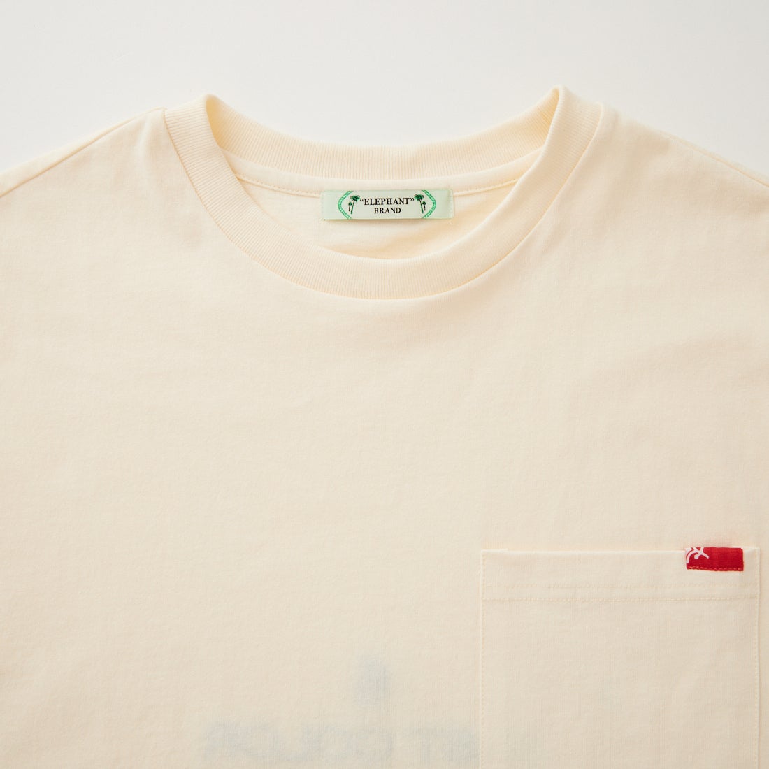 ELEPHANT [エレファント] 別注 バックロゴ刺繍Tシャツ [26PK-C003-JF] WHITE