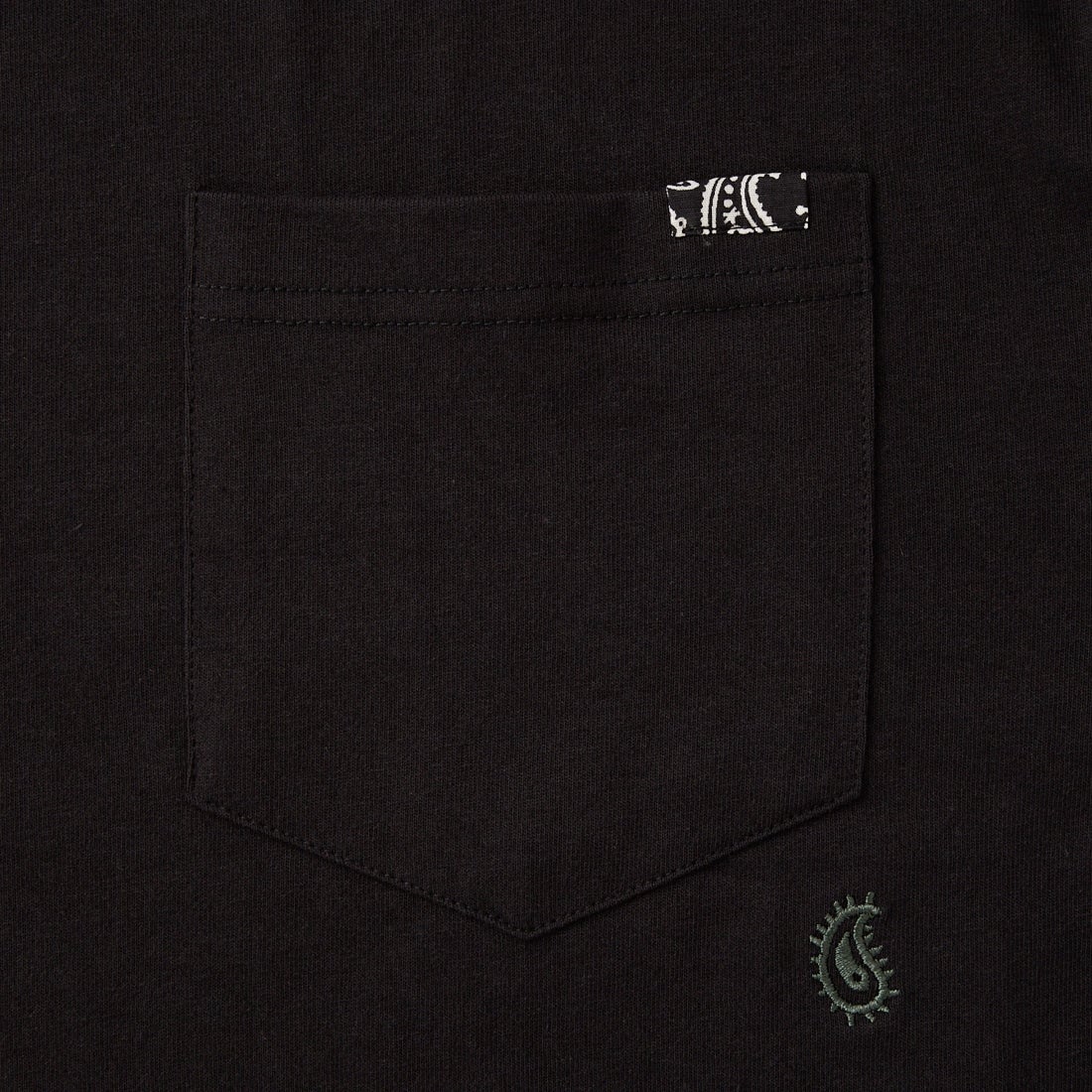ELEPHANT [エレファント] 別注 バックロゴ刺繍Tシャツ [26PK-C003-JF] BLACK