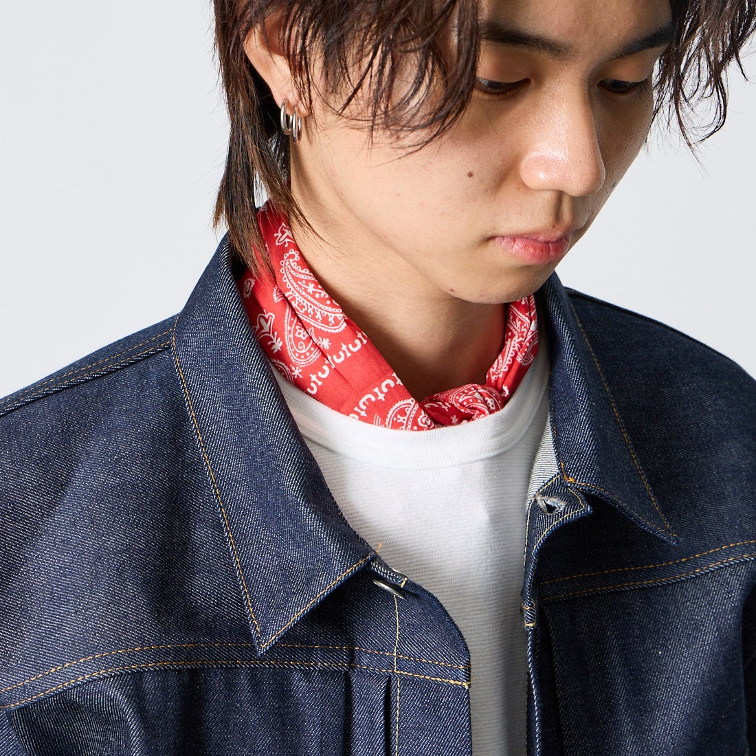 ELEPHANT [エレファント] 別注 バンダナスカーフ [26PK-W004-JF] RED