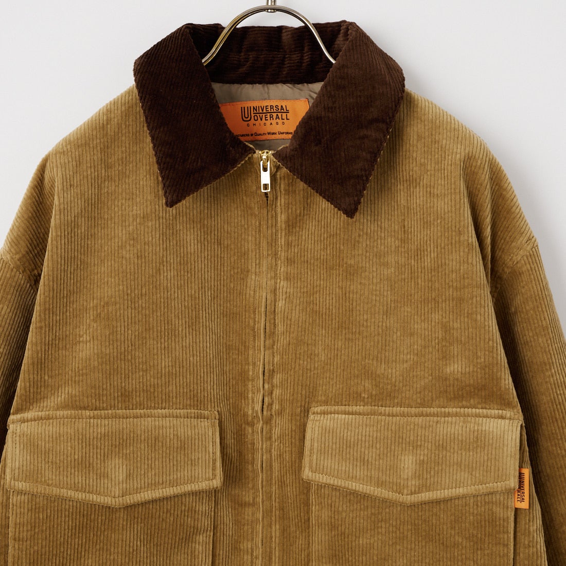 UNIVERSAL OVERALL [ユニバーサルオーバーオール] 別注 ショート丈ワークジャケット [U2632472IN-JF] BEIGE
