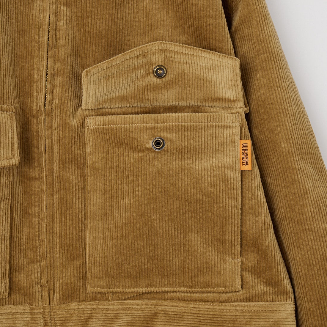 UNIVERSAL OVERALL [ユニバーサルオーバーオール] 別注 ショート丈ワークジャケット [U2632472IN-JF] BEIGE