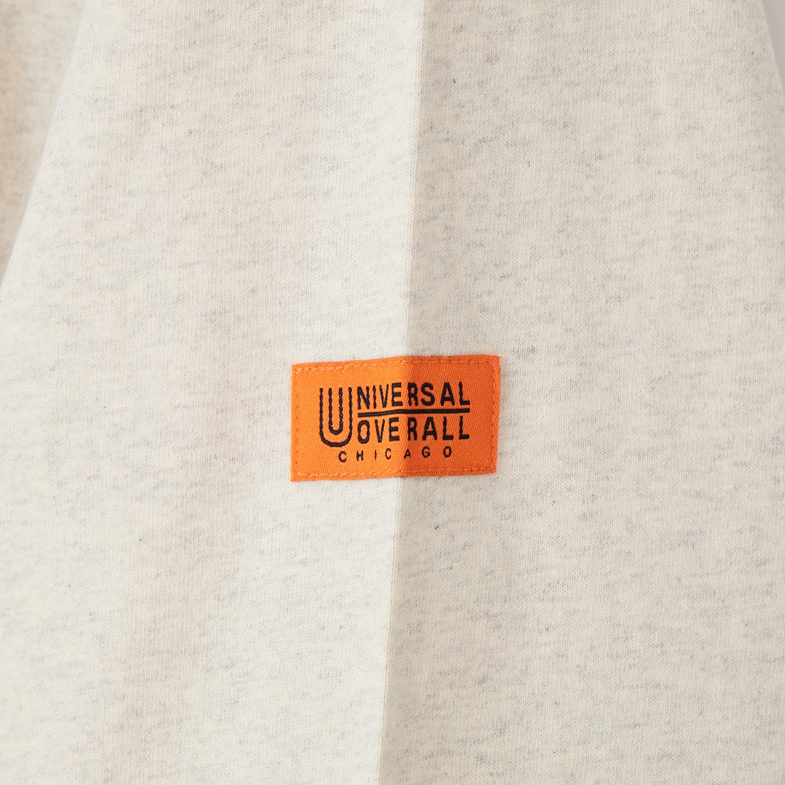 UNIVERSAL OVERALL [ユニバーサルオーバーオール] 別注 ワンポイントロゴ刺繍 ロングスリーブTシャツ [U2633215IN-JF] OATMEAL