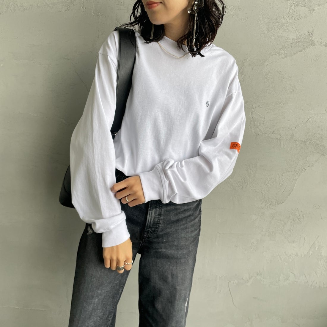 WHITE&&モデル身長：160cm 着用サイズ：S&&
