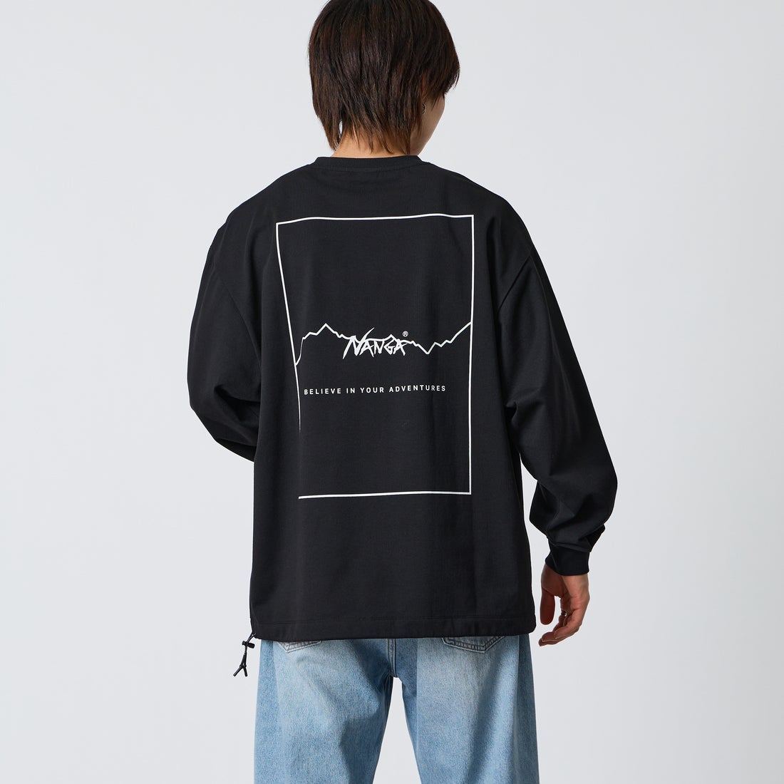 BLACK&&モデル身長：177cm 着用サイズ：L&&