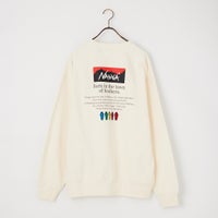 JEANSFACTORY × NANGA [ジーンズファクトリー × ナンガ] 別注 ヒストリーロゴ ネブクロ刺繍スウェット [NW2606-JF] WHITE