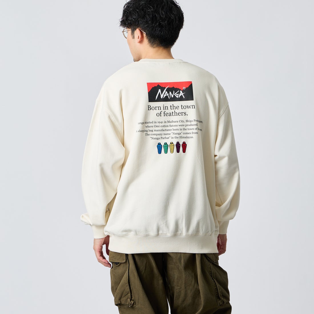 WHITE&&モデル身長：168cm 着用サイズ：L&&
